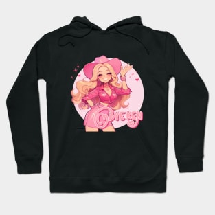 Cartoon Pink Girl: Bye Ken Hoodie